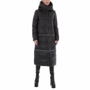 Trendy zwarte winterjas 3 in 1.