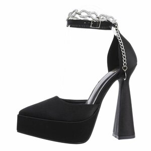 Zwarte high heel pump Asta.