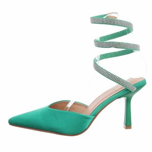 Groene trendy pump Avely.