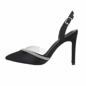 Zwarte slingback pump Dinie.