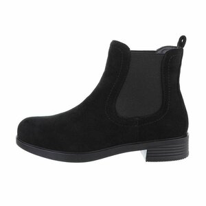 Zwarte lage daimen Chelsea boot Martina.