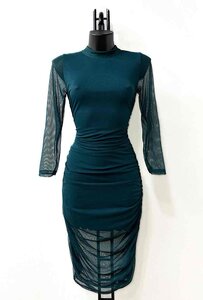 Prachtige teal blauwe bodycon jurk.