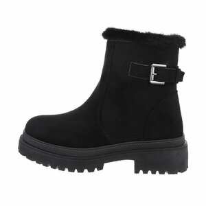 Zwarte daimen winterboot Irene