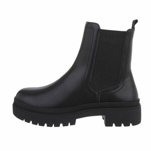 Zwarte lage  Chelsea boot Aska