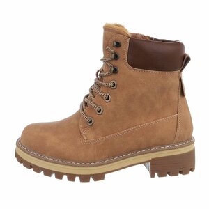 Camelkleurige daimen boot Gilda