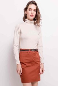 Comfortabele cream turtleneck trui