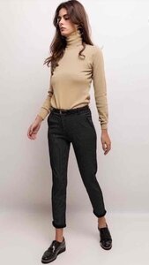 Comfortabele beige turtleneck trui