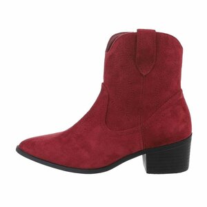 Botines bordeaux en daim Alvina