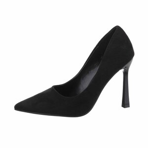 Zwarte suede pump Jolie