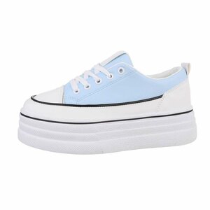 Licht blauwe hoge sneaker Antolina