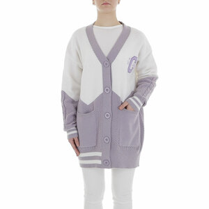 Sportieve purper-witte gilet