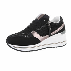 Zwarte hoge sneaker Belanna