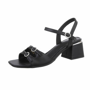 Sandales hautes noires Kelly