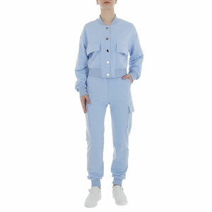 Licht blauwe cargo loungewear