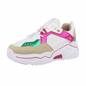 Fuchsia mixed lage sneaker Talihta