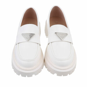 Witte mocassin Albana