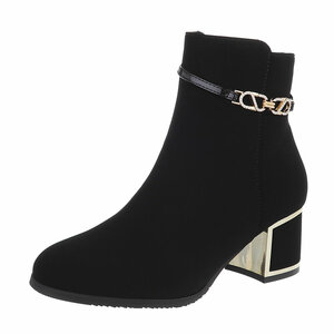 Bottines noires en daim Christine