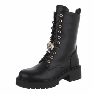 Zwarte halfhoge boot Billie