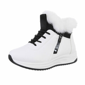 Witte hoge winter sneaker Nikkie