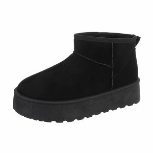 Bottes d'hiver pour filles noires en daim Vivie