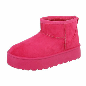 Bottes d'hiver pour filles fuchsia en daim Vivie