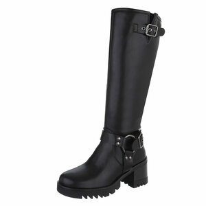 Bottes hautes noires Alice