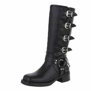 Bottes hautes noires Charly