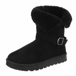 Bottes d'hiver noires en daim Bahia