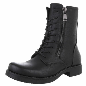 Zwarte halfhoge boot Elianor