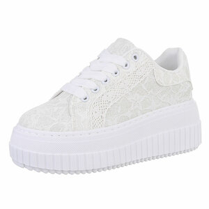 Witte lage sneaker Alegra