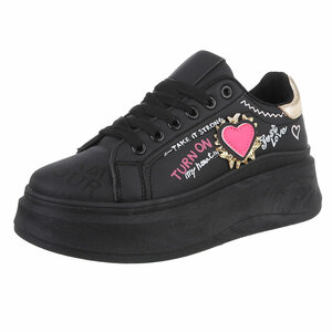 Zwarte lage sneaker Florence