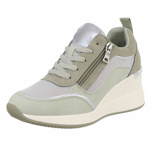 Groene hoge sneaker Benita