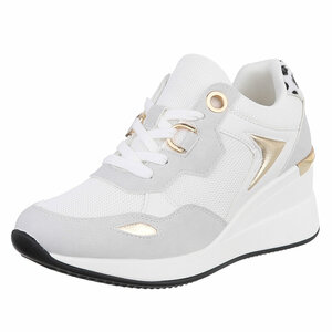 Witte hoge sneaker Bintou