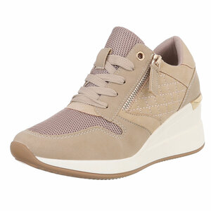 Kaki bruine hoge sneaker Ariesta