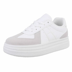 Witte lage sneaker Kitty