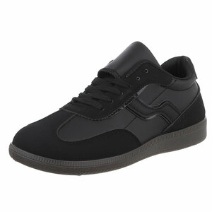 Zwarte lage sneaker Kanika