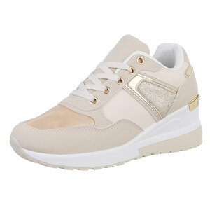 Beige hoge sneaker Barbura