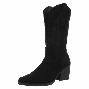 Zwarte daimen biker/western boot Babice