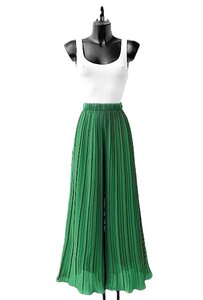 Trendy groene plisse broek