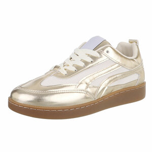 Gouden lage sneaker Berla