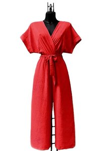 Rode cross heart jumpsuit.