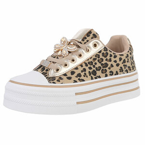Leopard printed lage  sneaker Jacobine