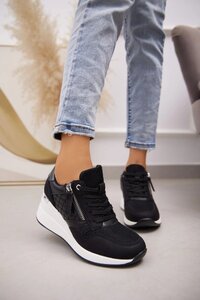Zwarte hoge sneaker Ariesta