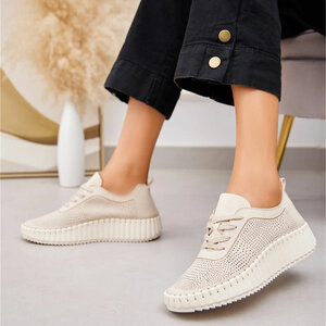  Lage beige sneaker Jolien