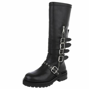Zwarte hoge boot Charlene