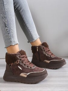 Bruine hoge winter sneaker Kenzy