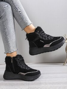 Zwarte hoge winter sneaker Kenzy