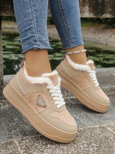 Kaki bruine lage sneaker Amanda
