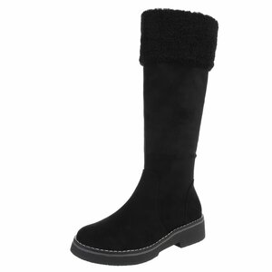 Zwarte suede laars Nicole