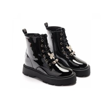 Zwarte lak meisjes boot Chanty
